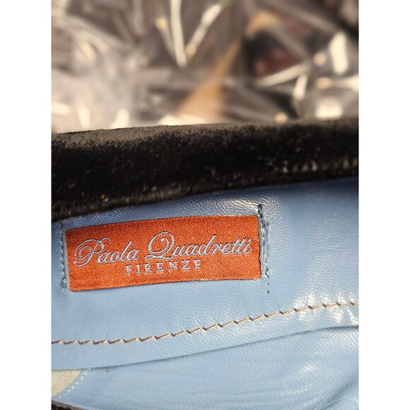 Paola Quadretti Firenze black Suede Pumps size 37.5 - Picture 8 of 9